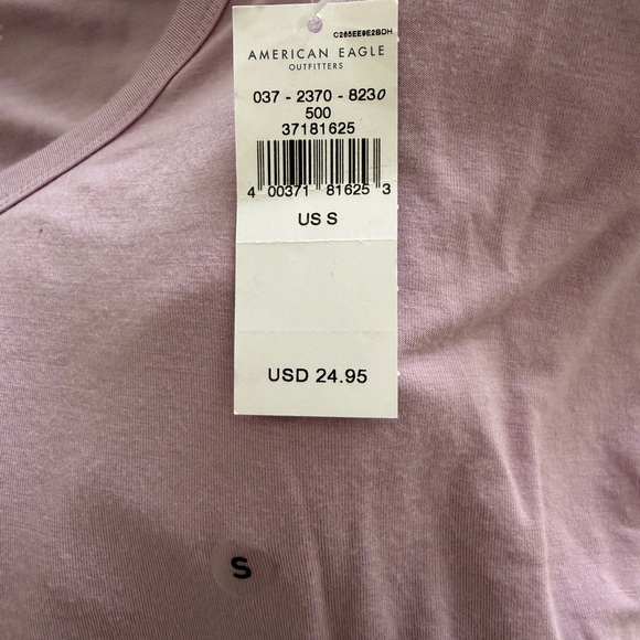 AE SOFT & SEXY VNECK Purple Size S NWT - Picture 6 of 6